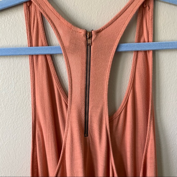 Terra Cotta Back-zip Racerback Tank - Picture 2 of 7